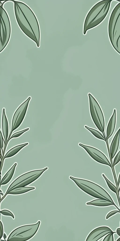 sage green wallpaper aesthetic