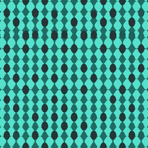 generate a high-resolution abstract pattern of circular dots in varying shades of teal and black, using a DSLR camera, f/2.8 aperture, 50mm lens, ISO 100, with a shallow depth of field to enhance focus on the dots, capturing from a straight-on perspective for a clean view.