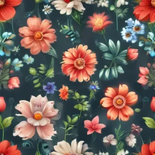 cartoon flowers transparent background