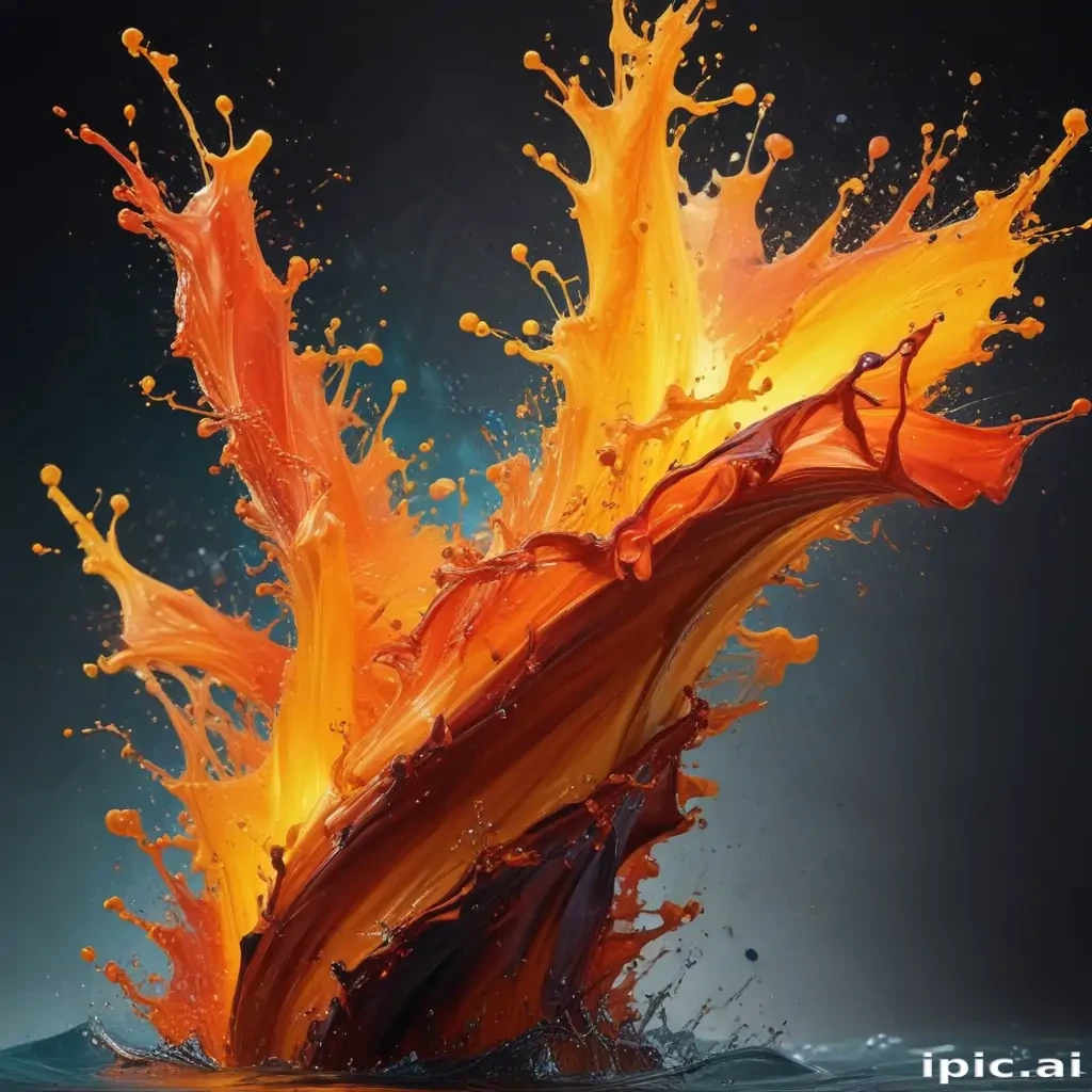 Vibrant Splash of Colorful Paint Creating Dynamic Abstract Art Explosion