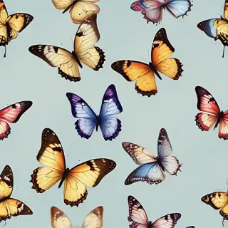 butterflies transparent