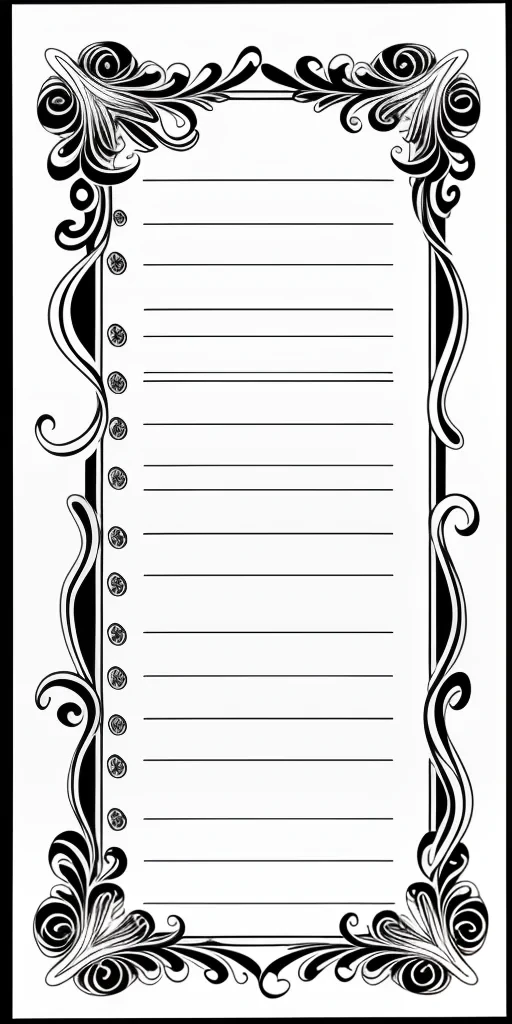 clip art borders black and white