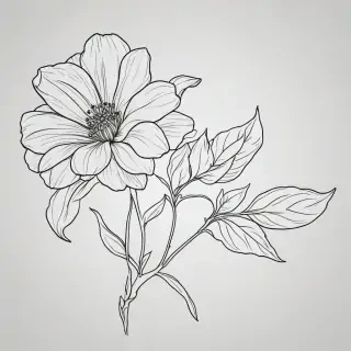 flower outline png