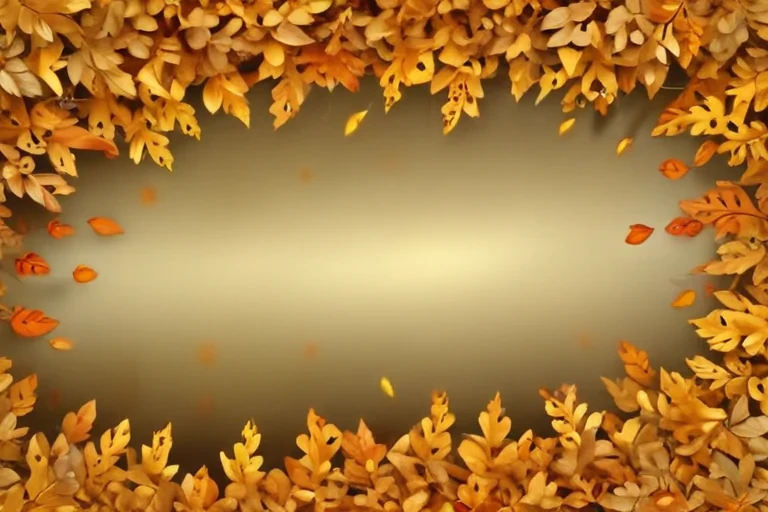 golden leaves background