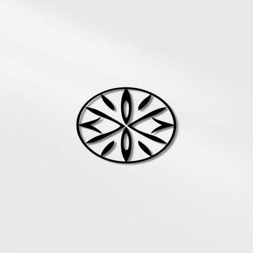 Create a high-quality logo design featuring a minimalist style, using a black and white color palette, shot with a Canon EOS R5, 50mm lens, f/1.8 aperture, ISO 100, in a well-lit studio with soft diffused lighting.