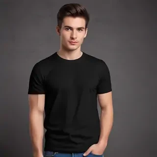 black tee shirt mockup