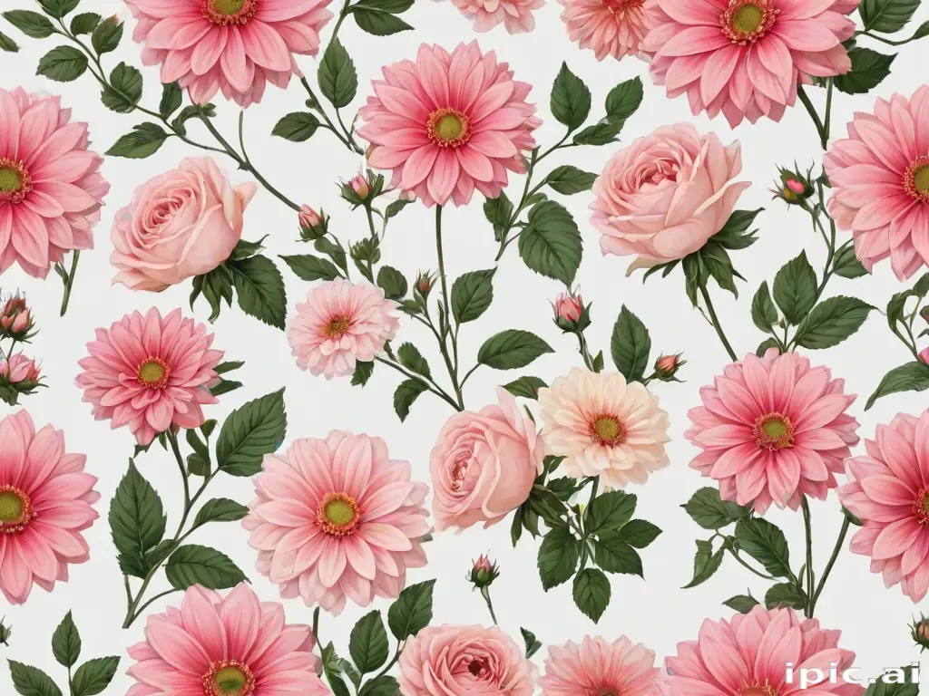 aesthetic flowers transparent background