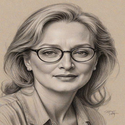 Magnificent Meryl Streep, pencil sketch, portrait of Bewitching woman 1921s in glasses, hair style beatnik, outline, clear lines, fine lines, 8k