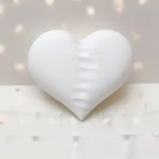 white heart