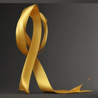gold ribbon png