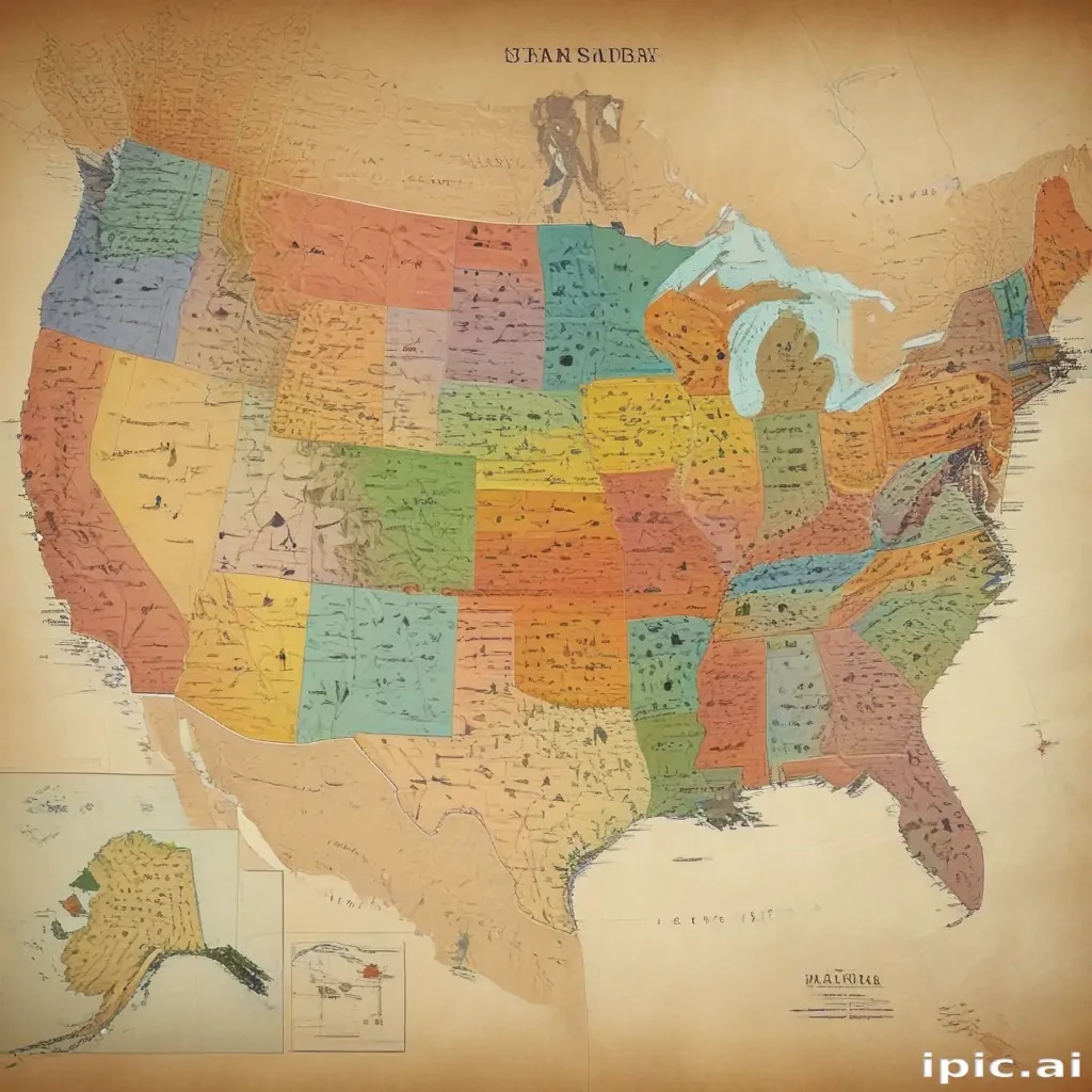 map of usa states