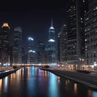 city lights background