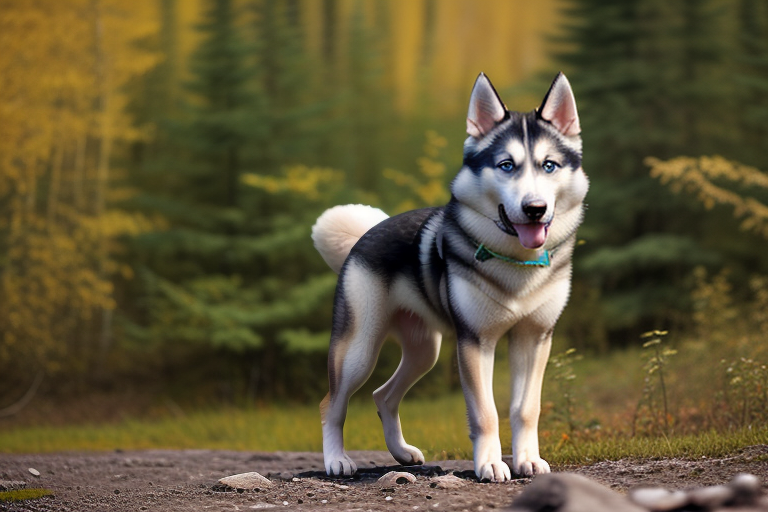 alaskan husky shepherd