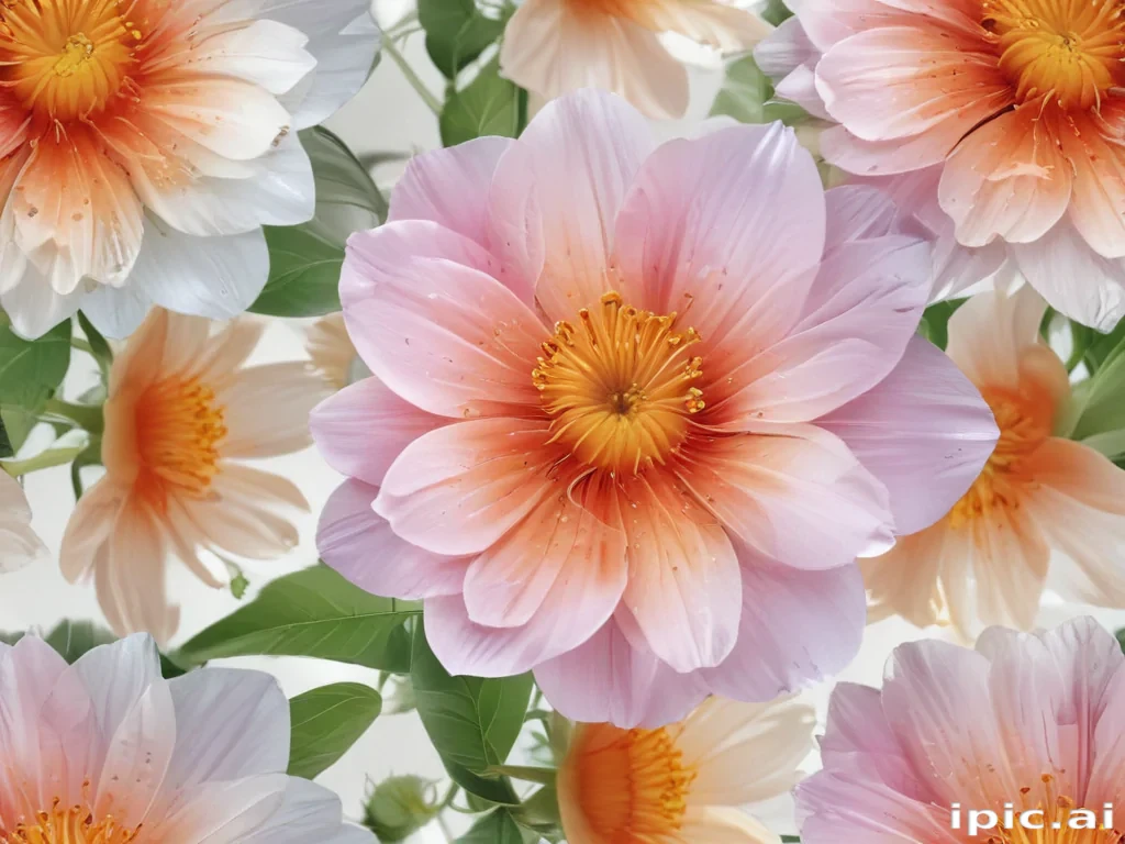 transparent flower background