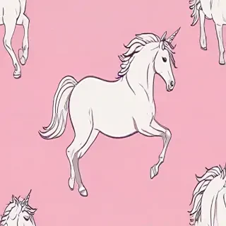unicorn outline