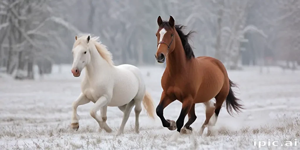 pictures of christmas horses