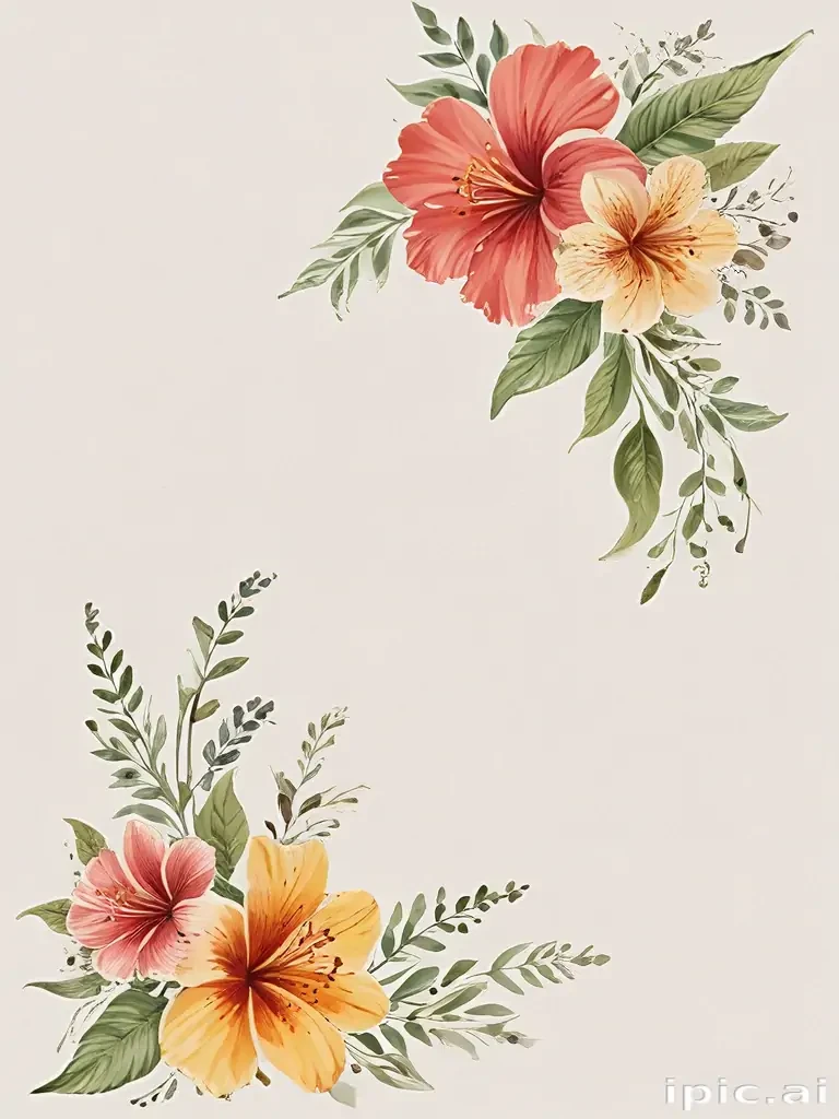 png border flower