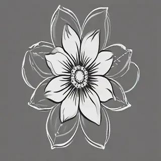 flower outline png
