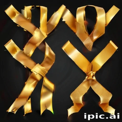 gold ribbon clipart