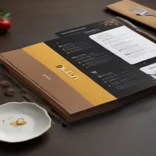 restaurant menu mockup