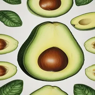 avocado drawing