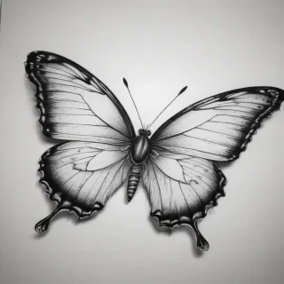 butterfly drawing outline