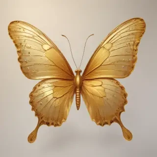 golden butterfly png