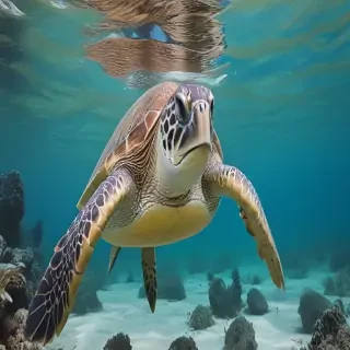 sea turtle desktop background