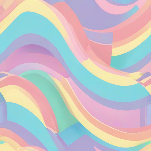 pastel rainbow