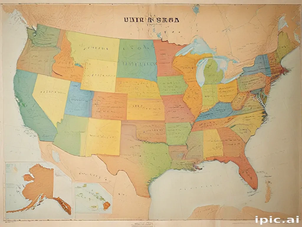 map united states