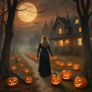 public domain vintage halloween art
