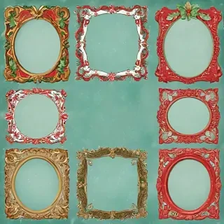 christmas clip art frames