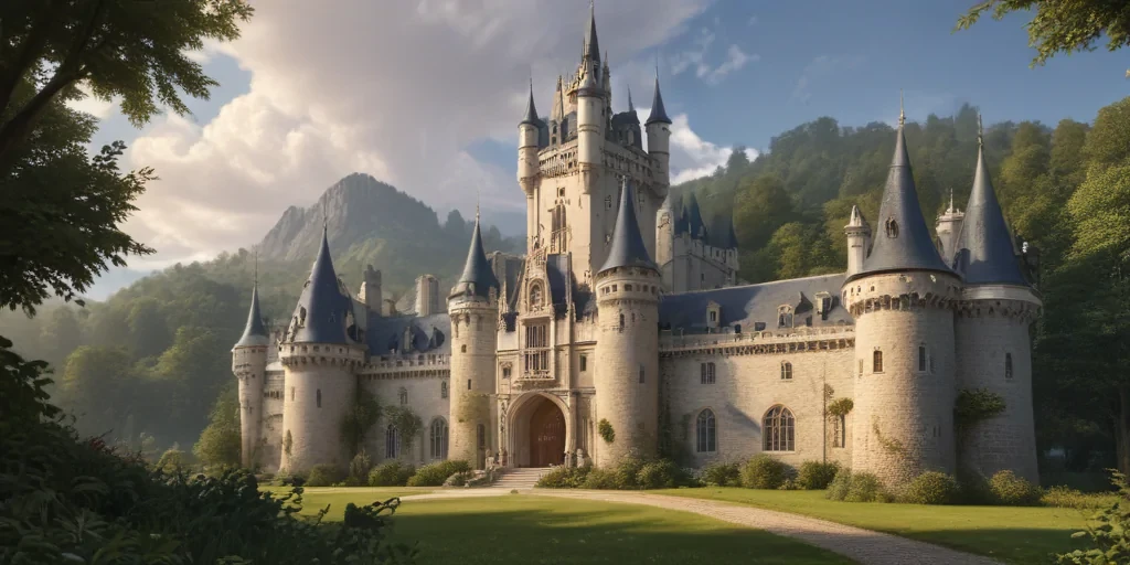 castle in cartoon