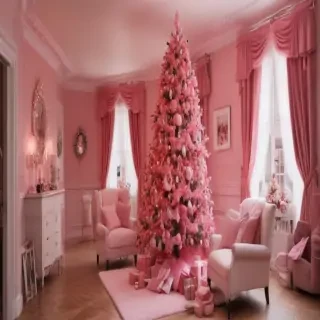 pink christmas pictures