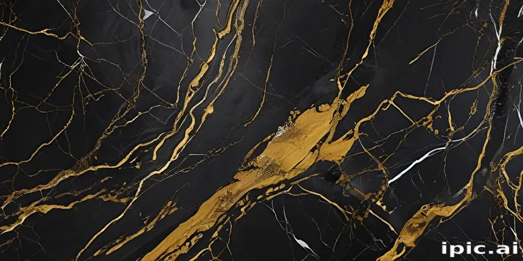 black and gold marble background