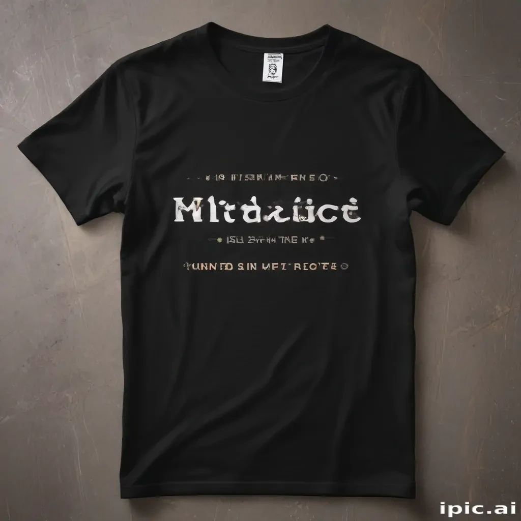 mockup tshirt black