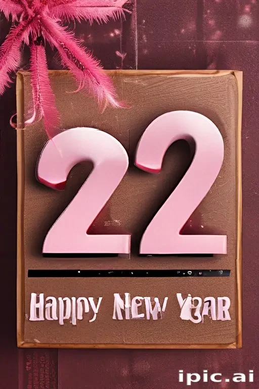 pink happy new year 2024