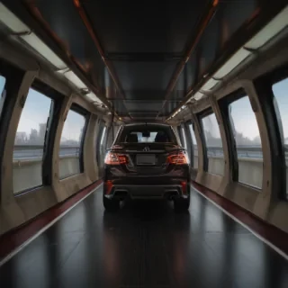 inside car background