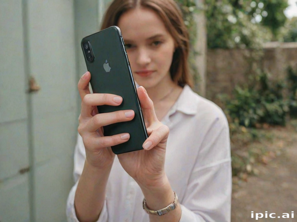 holding phone