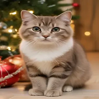 pictures of cats for christmas