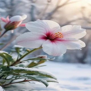 winter flower wallpaper background