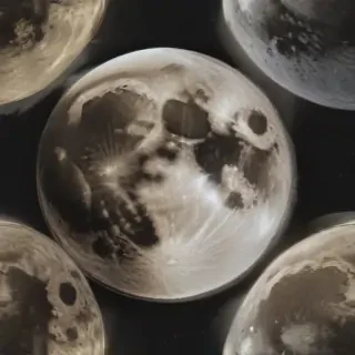 vintage moon art