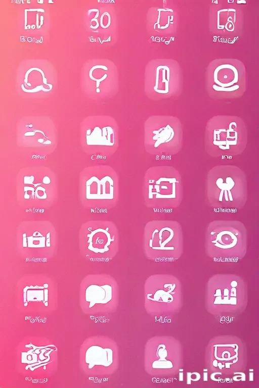 pink home screen