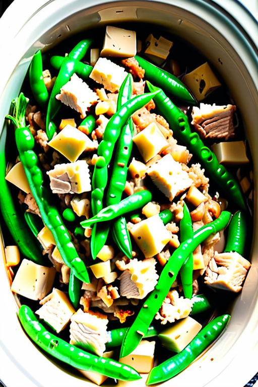 chicken stuffing green bean crock pot