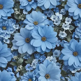 blue flower wallpaper aesthetic