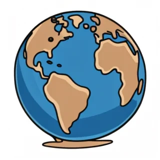 earth cartoon drawing