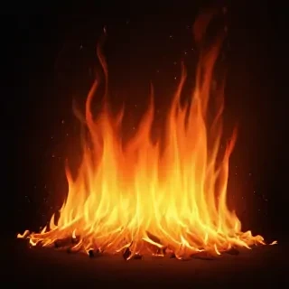 background with fire