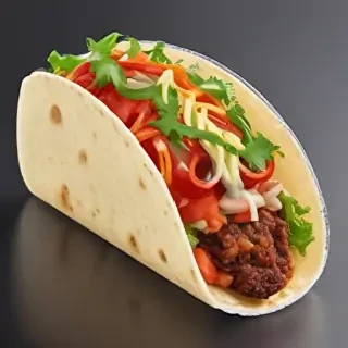 transparent taco