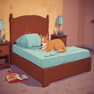 sleeping in cartoons