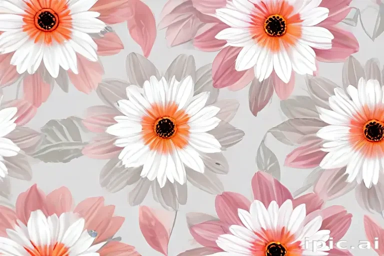 flowers clear background